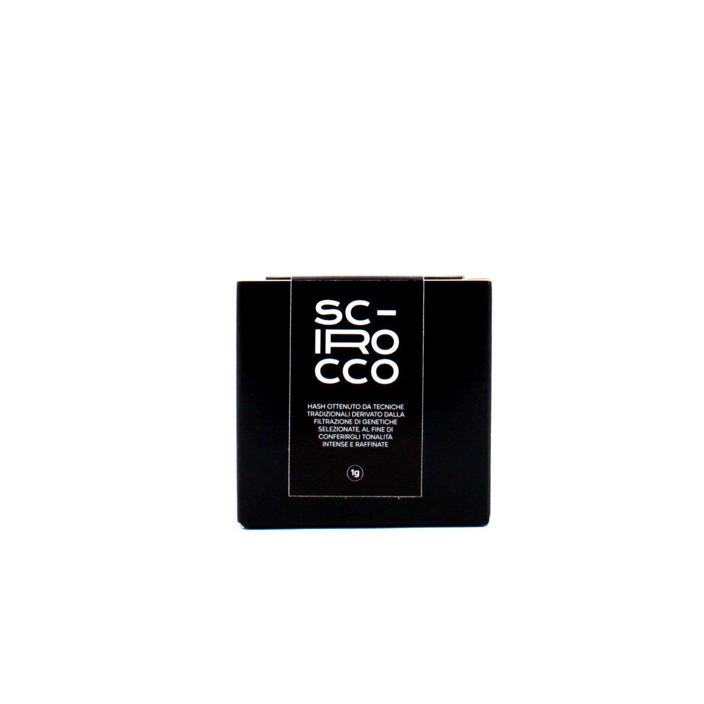 Packaging Scirocco hash di cannabis light