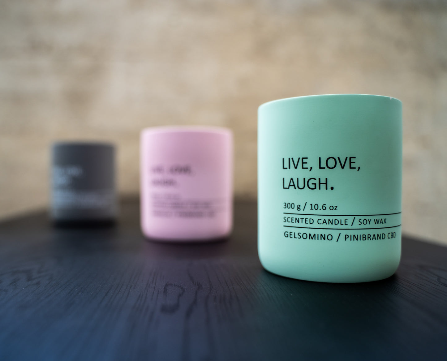 Set of 3 scented candles